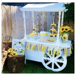 Food Cart Manufacturer - Party Rental Dessert Cart with Wheels