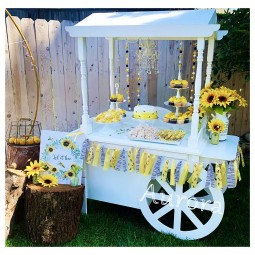 Food Cart Manufacturer - Party Rental Dessert Cart with Wheels