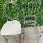 Ghost Chair Factory - Transparent Round Back Crystal Clear Chair