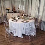 Ghost Chair Factory - Transparent Round Back Crystal Clear Chair