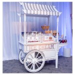 Food Cart Manufacturer - Party Rental Dessert Cart with Wheels