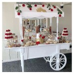 Food Cart Manufacturer - Party Rental Dessert Cart with Wheels