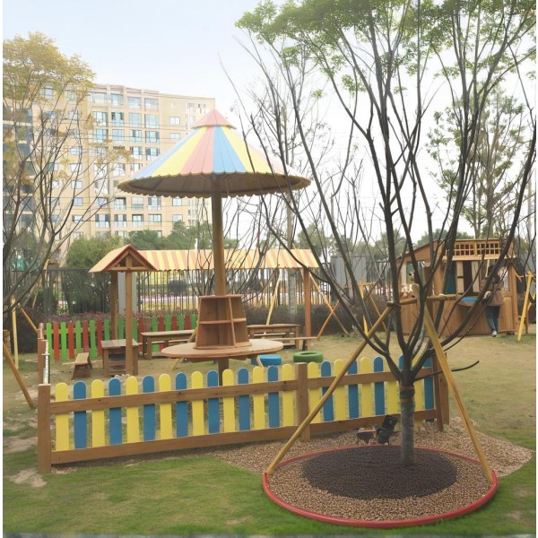 Playground Equipment Manufacturer - Castle Themed Red Blue PE Board