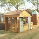 Playground Equipment Manufacturer - Castle Themed Red Blue PE Board