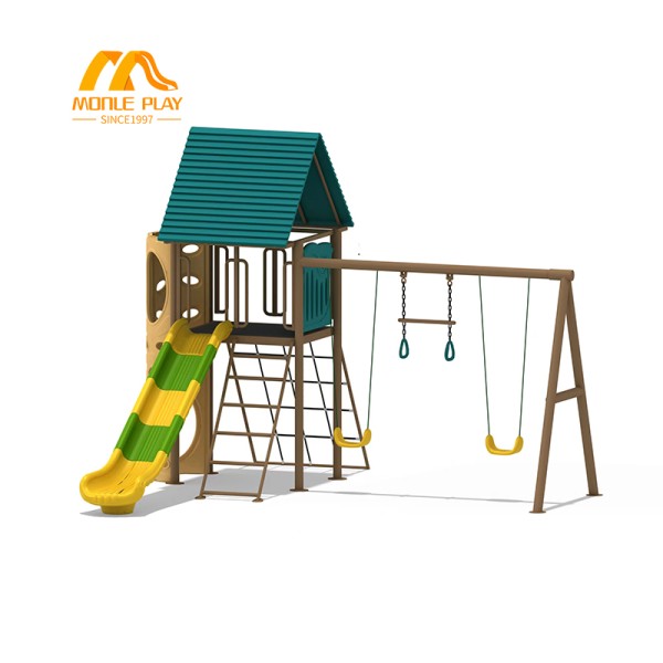 Playground Equipment Manufacturer - Indoor Swing Slide Combination Outdoor