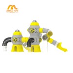 Playground Slide Supplier - 2025 New Space Theme Kid's Slide Outdoor