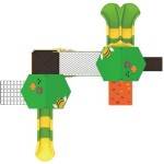 Outdoor Climber Factory - Affordable Green Forest PE Board Sandpit