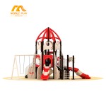 Backyard Playground Supplier - Affordable Combo Slide Climber Umbrella