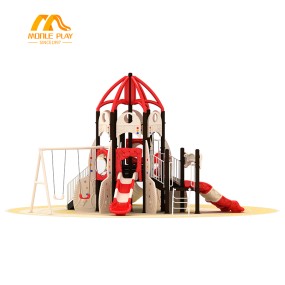 Backyard Playground Supplier - Affordable Combo Slide Climber Umbrella