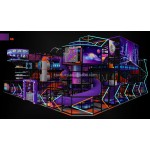 Amusement Center Factory - Trendy Neon Mini City Maze