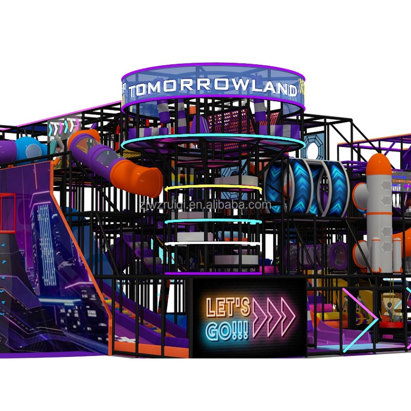 Amusement Center Factory - Trendy Neon Mini City Maze