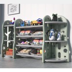 Storage Cabinet Factory - Light Green Pink Kindergarten