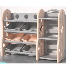 Storage Cabinet Factory - Light Green Pink Kindergarten