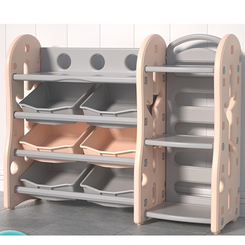 Storage Cabinet Factory - Light Green Pink Kindergarten