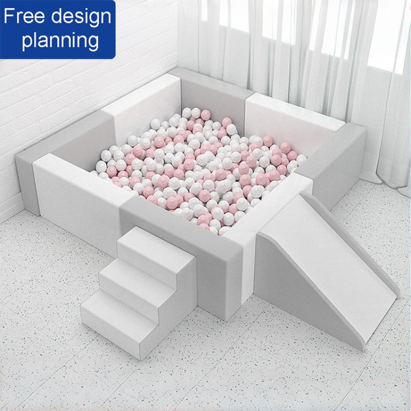 Ball Pit Supplier - Popular White Square Ball Pit Slide Plastic