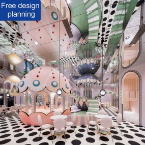 Playground Equipment Supplier - Macaron Series Kids Entertainment Jumping Park