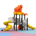 Slide Set Supplier - Free Design Hot Selling Plastic Kids Slide Swing