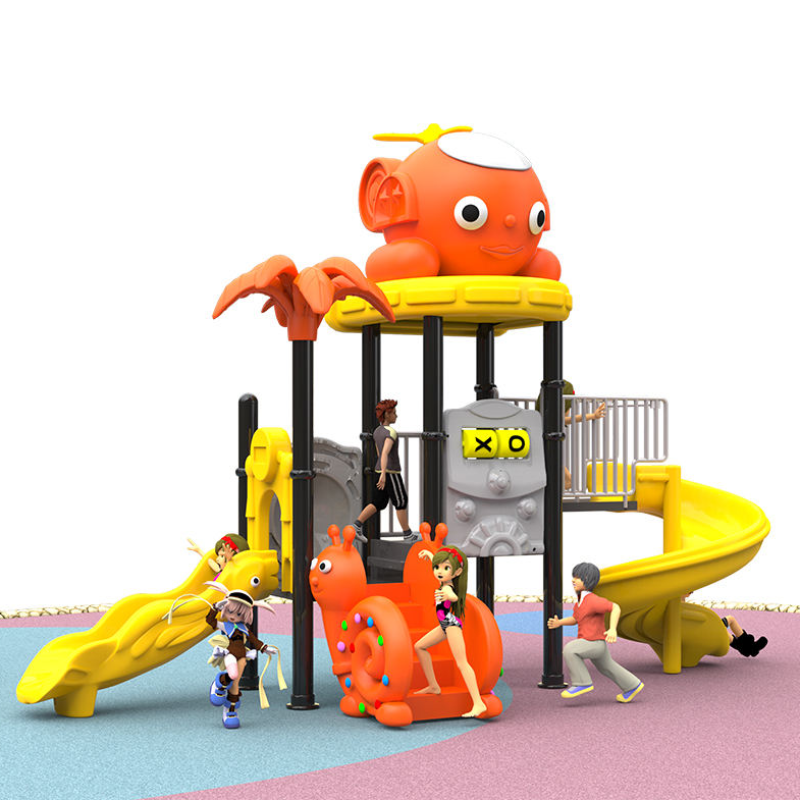 Slide Set Supplier - Free Design Hot Selling Plastic Kids Slide Swing