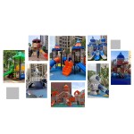 Play Area Factory - In Stock Plastic Slide Game House Outdoor