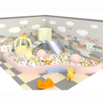 Indoor Playground Manufacturer - New Design Space Theme Big Slides Trampoline