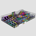 Indoor Playground Factory - Saudi 3000 Sqm Trampoline Park Jumping Sports