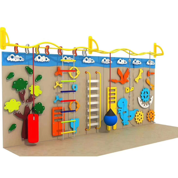 Climbing Wall Supplier - Safe Kids Indoor Climbing Wall Slide Rings