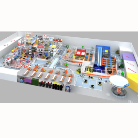 Indoor Playground Supplier - High Quality Ocean Style Trampoline Soft Castle