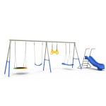 Swing Set Manufacturer - Children Garden Outdoor Metal Saucer Swing Set