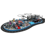 Indoor Playground Factory - Kids Interactive Commercial Athletic Double Slide