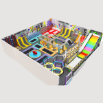 Indoor Playground Supplier - High Quality Ocean Style Trampoline Soft Castle