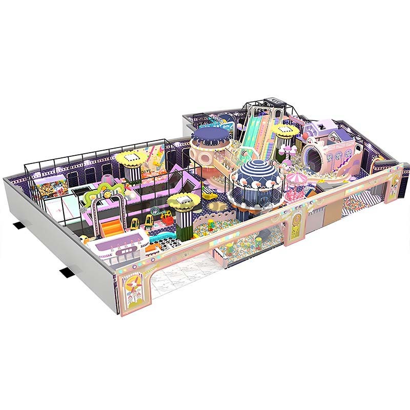 Playhouse Factory - New 2025 Design Castle Trampoline Ocean Pool