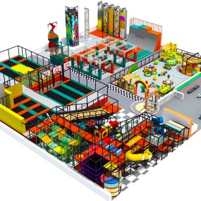 Amusement Park Factory - New Arrival Kid Mini Jumping Trampoline Sets