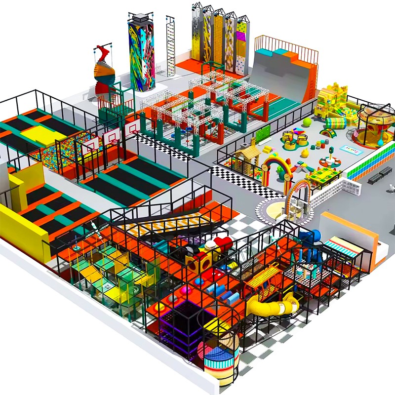 Amusement Park Factory - New Arrival Kid Mini Jumping Trampoline Sets