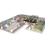 Family Entertainment Factory - Large 300 Sqm Trampoline Park Foam Pit