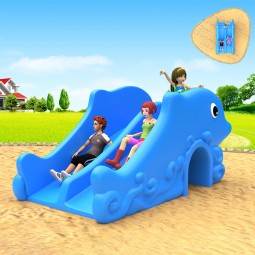 Outdoor Slide Supplier - Spotted Dog Shape Kids Residential Plastic