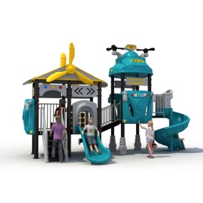 Outdoor Playground Manufacturer - 2024 Newest Blue Space Theme Commercial