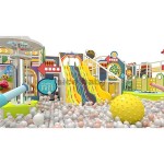 Playhouse Manufacturer - New 2025 Design Castle Theme Ocean Ball Pool