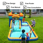 Bounce House Supplier - Colorful Inflatable Games Safety Netting Castle