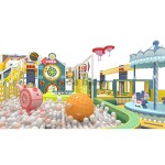 Playhouse Manufacturer - New 2025 Design Castle Theme Ocean Ball Pool