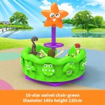 Swivel Chair Supplier - Cartoon Flower Design 10 Person Park Carousel