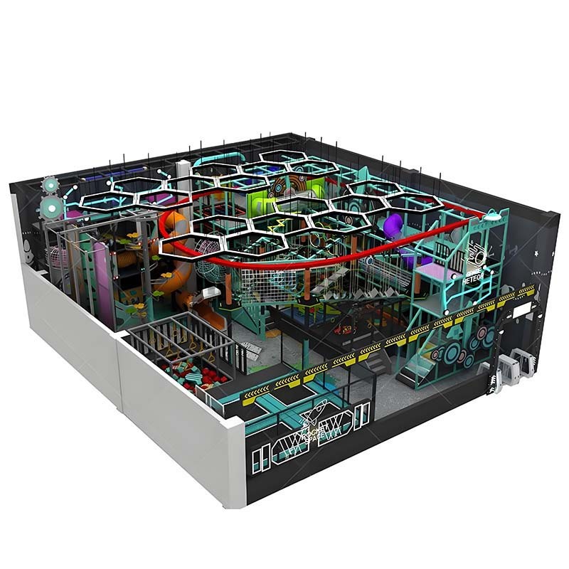Indoor Playground Factory - Factory Price Space Theme Multi-level Structure