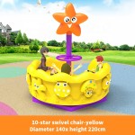 Swivel Chair Supplier - Cartoon Flower Design 10 Person Park Carousel