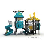 Outdoor Playground Manufacturer - 2024 Newest Blue Space Theme Commercial