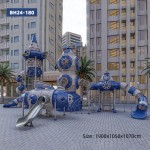 Plastic Slides Manufacturer - New Product Colorful Customized Space Theme