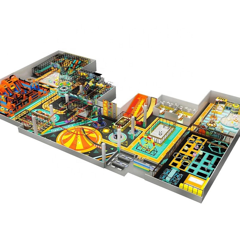 Adventure Park Supplier - 1000sqm Various Amusement Equipment Trampoline