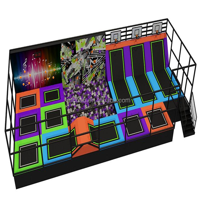 Trampoline Park Factory - New Design Children Custom Commercial Trampoline
