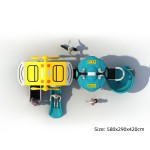 Outdoor Playground Manufacturer - 2024 Newest Blue Space Theme Commercial