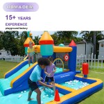 Bounce House Supplier - Colorful Inflatable Games Safety Netting Castle
