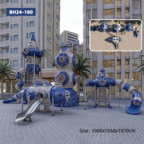 Plastic Slides Manufacturer - New Product Colorful Customized Space Theme