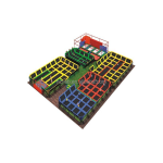 Amusement Equipment Supplier - Flame Retardant Kids Mini Jumping Park